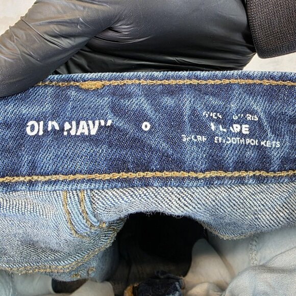 Old Navy Jeans Womens 0 Blue High Rise Flare Leg Stretch Denim Medium Wash Anza - Picture 9 of 12